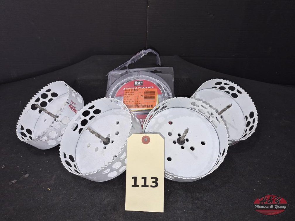 (5) NEW Milwaukee 6 in. Hole Dozer Hole Saws
