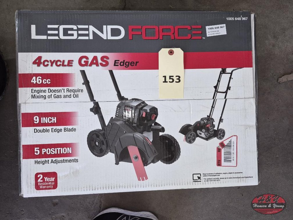 NEW Legend Force 46cc Gas Walk Behind Edger