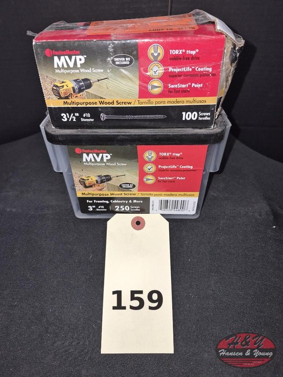 (2 Packs) NEW FastenMaster MVP Self-Tapping Wood Screws