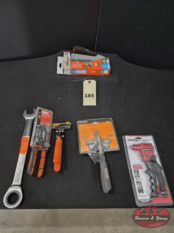 (6) Husky, Crescent, Wiss, RIDGID & Arrow Tool Lot