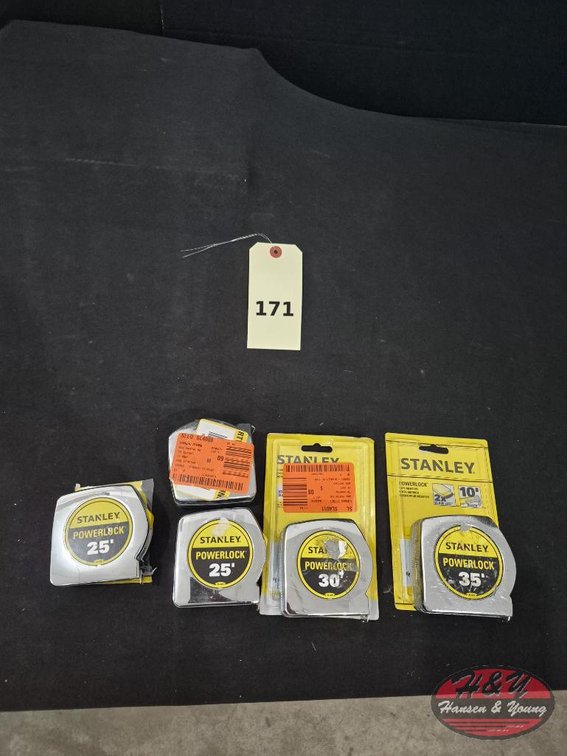 (5) Stanley Tape Measures 25, 30 & 35 ft