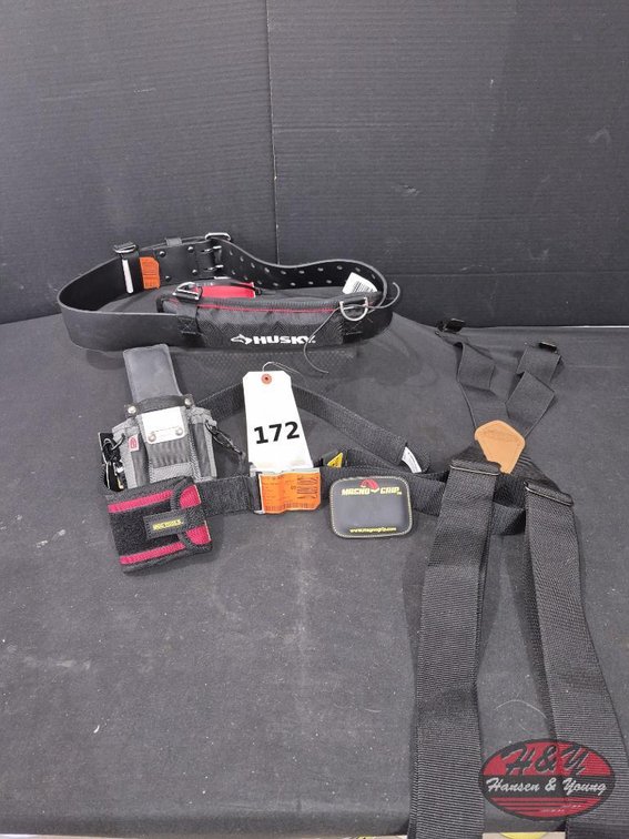 NEW Work Belts, Tool Suspenders & Magnetic Grips Lot