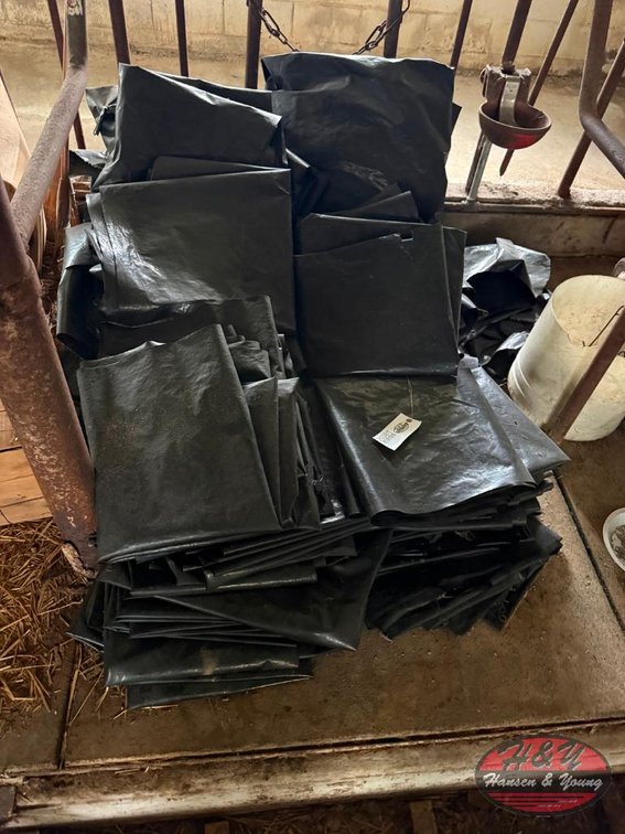 Pile of Round Bale Bags
