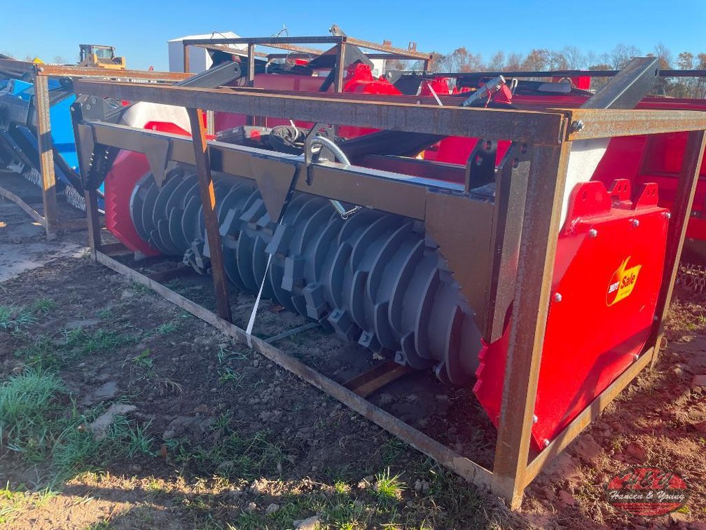 Skidsteer 72'' Drum Mulcher - Red