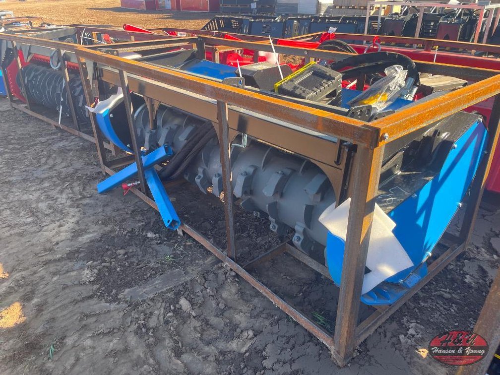 Skidsteer Drum Mulcher - Blue
