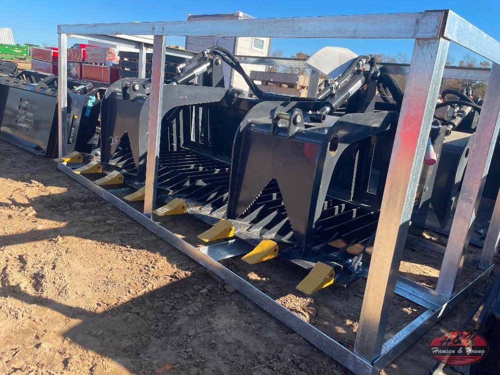 Skidsteer Rock Grapple Bucket