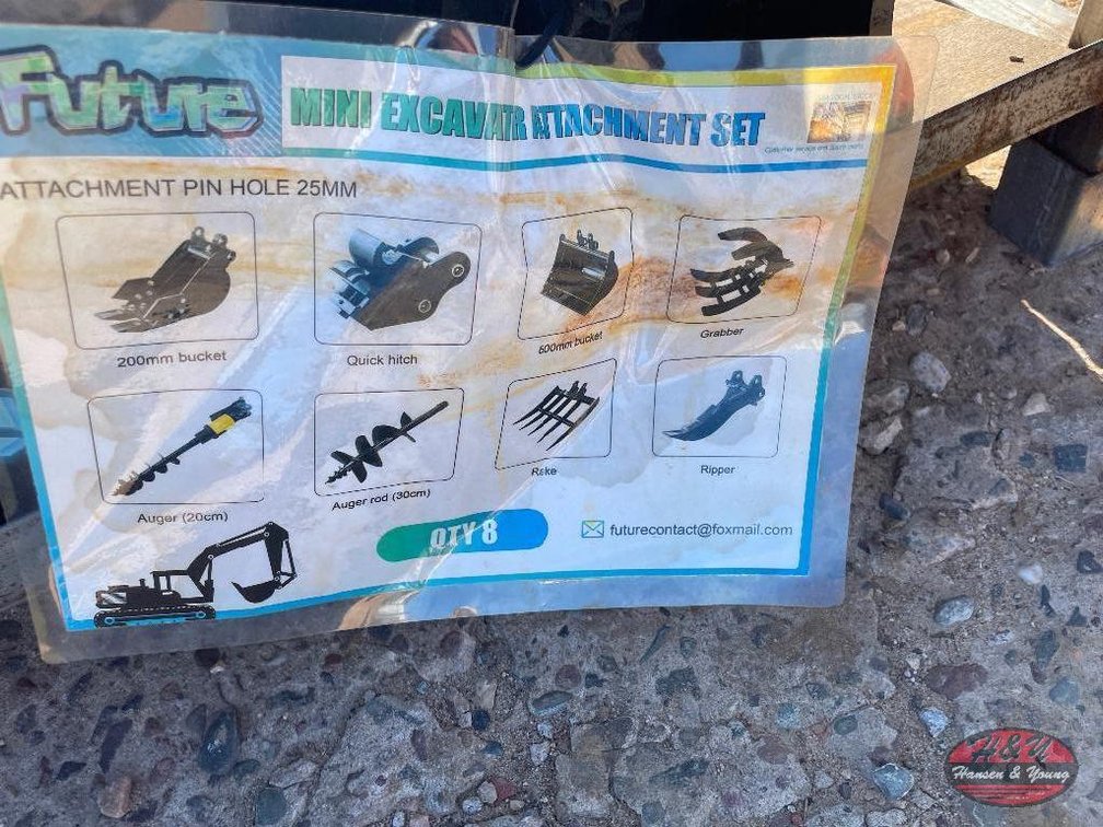 Mini Excavator Attachment Set - See Pics