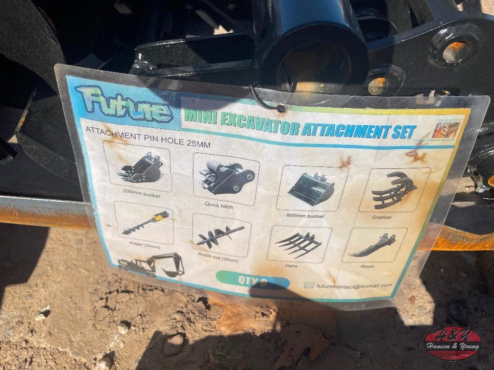 Mini Excavator Attachment Set - See Pics