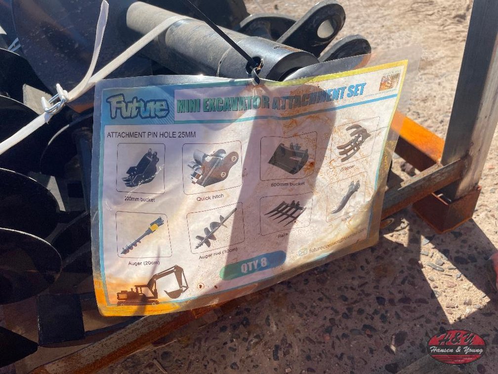 Mini Excavator Attachment Set - See Pics