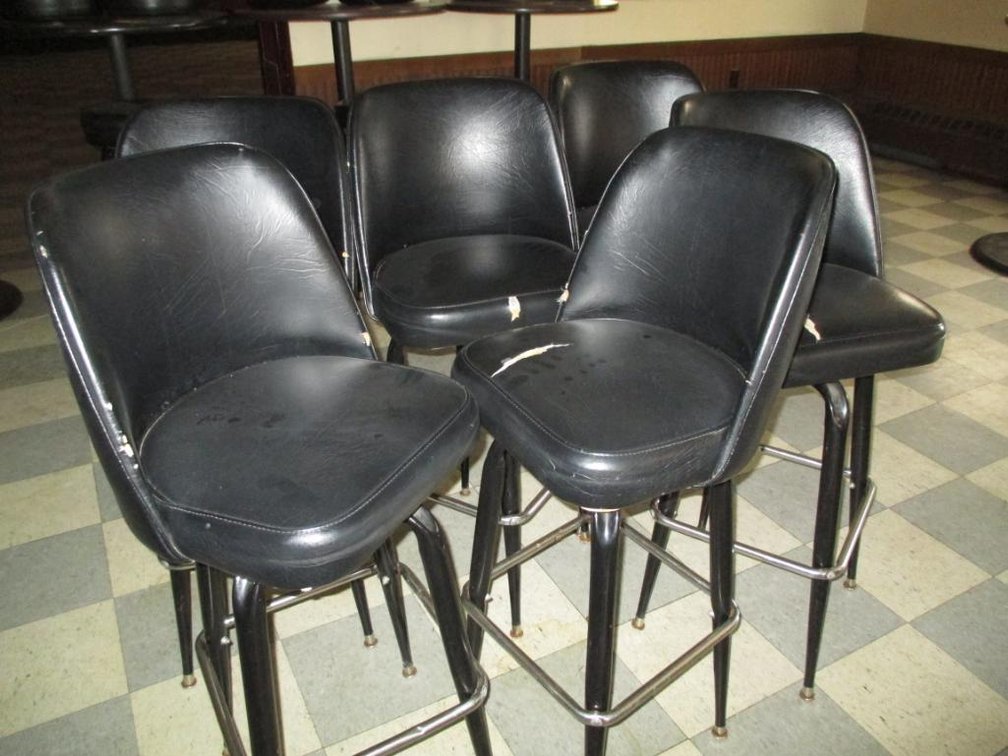 (6) High Back Bar Stools