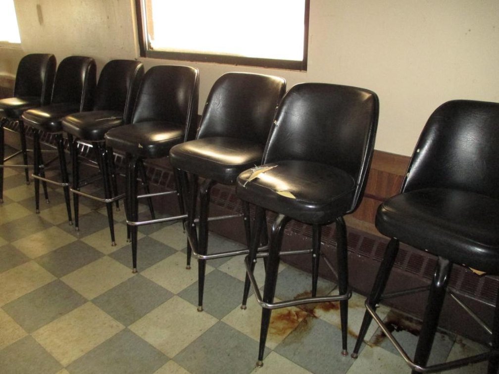 (7) High Back Bar Stools