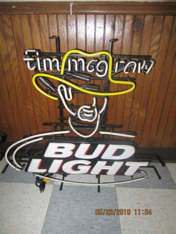 Tim McGraw Bud Light Neon Light