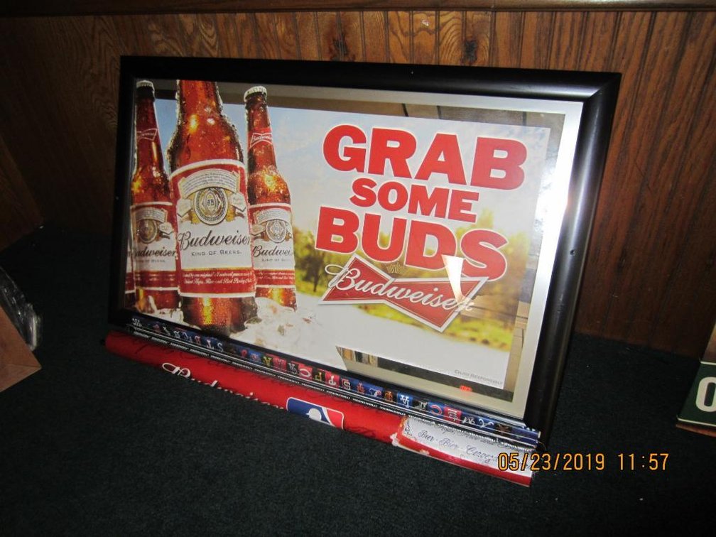 Budweiser Framed Mirror Picture & Poster