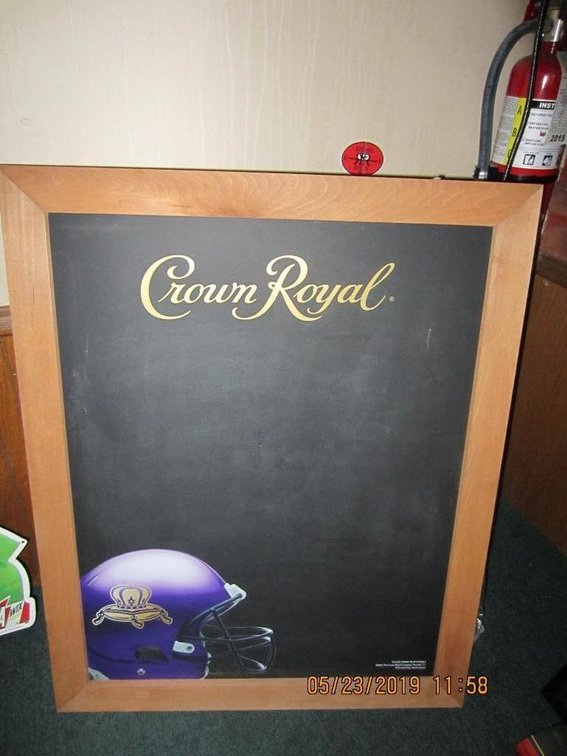 Crown Royal Display Chalk Board