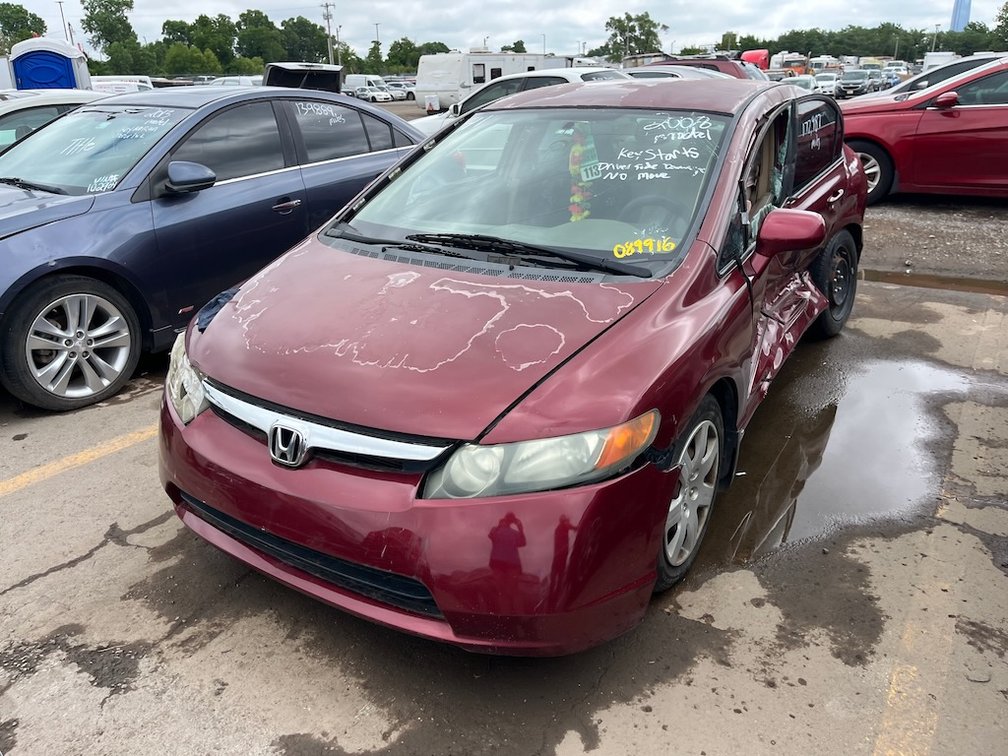 2008 Honda Civic- W/ Key & Starts But Does Not Move