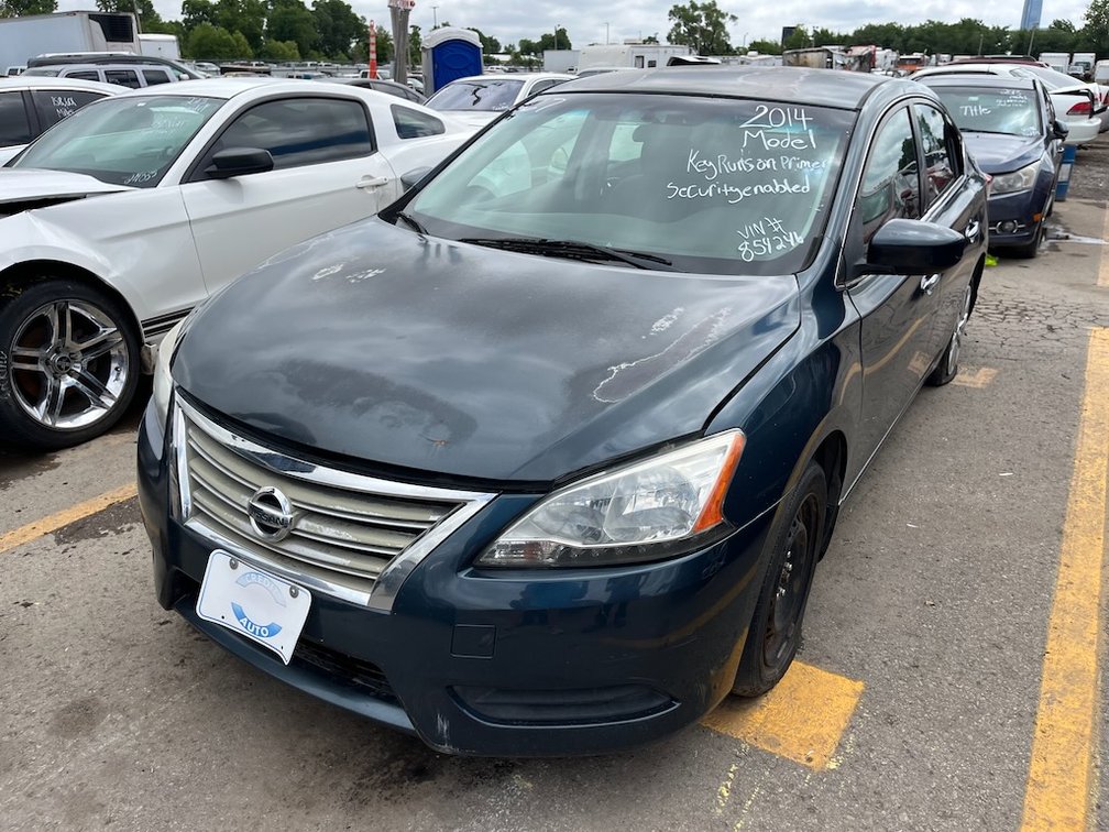 2014 Nissan Sentra- W/ Title, Key & Runs On Primer