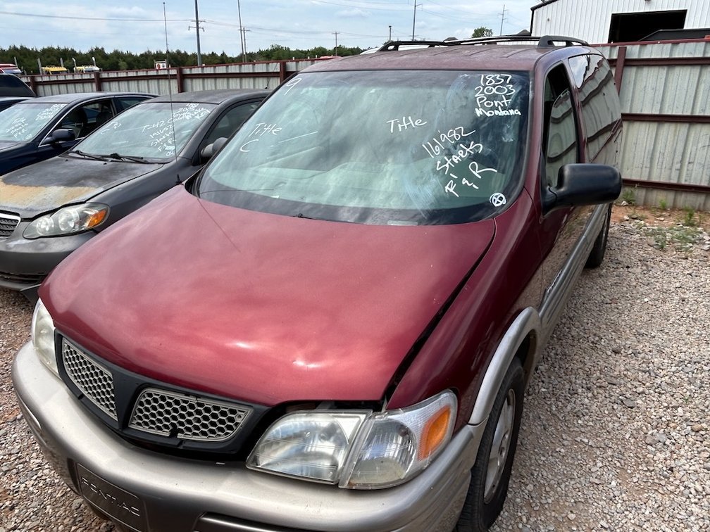 03 PONTIAC MONTANA- W/ Title, Starts & Pulls