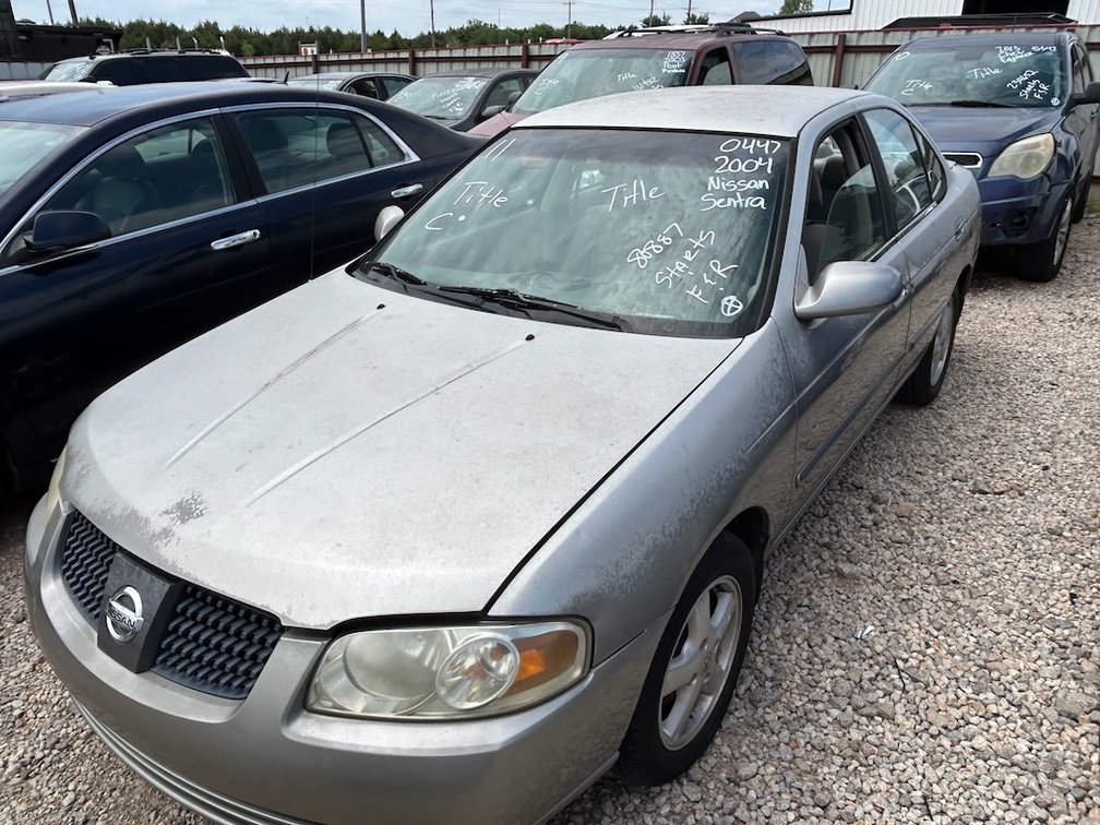 04 NISSAN SENTRA- W/ Title, Starts & Pulls
