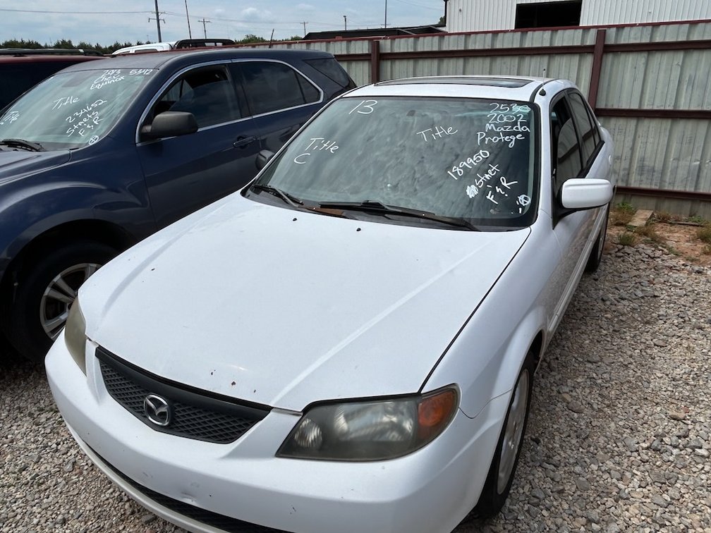 02 MAZDA PROTEGE- W/ Title, Starts & Pulls