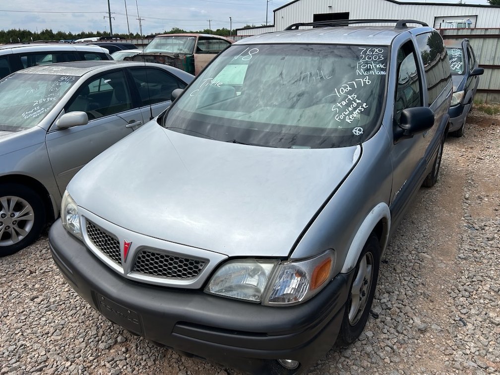 03 PONTIAC MONTANA- W/ Title, Starts & Pulls