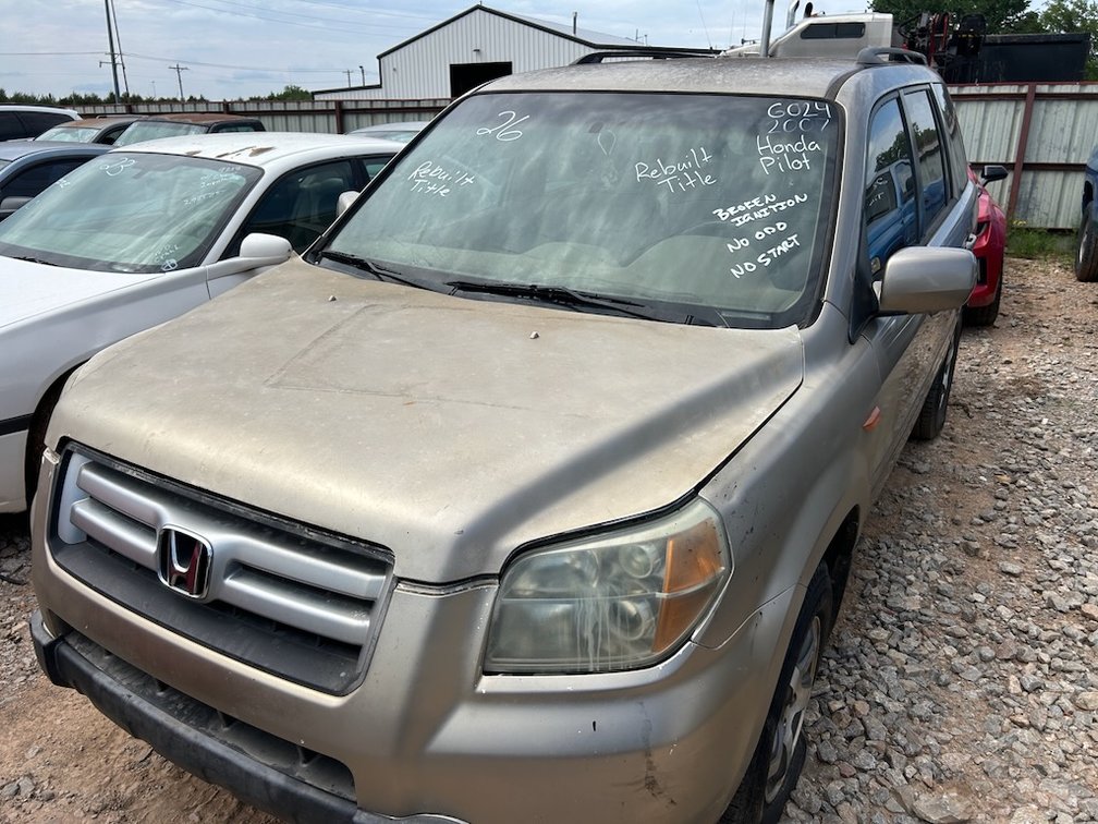 07 HONDA PILOT- W/ Rebuilt Title but Does NOT Crank