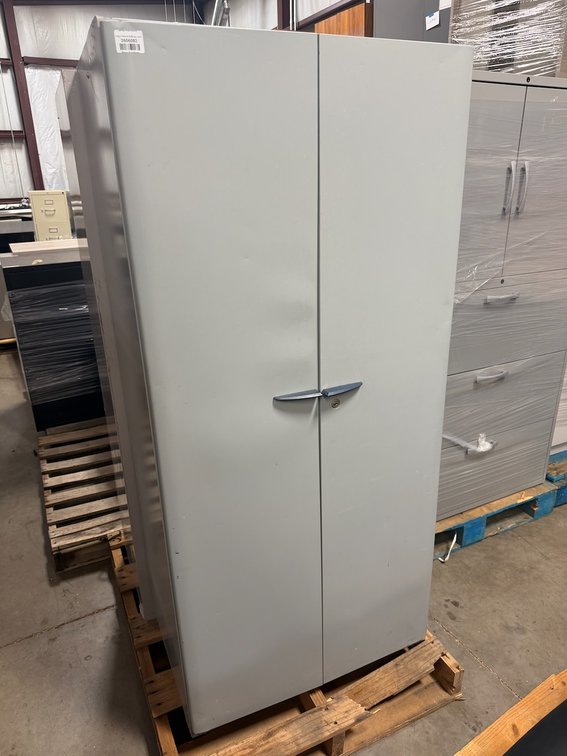 Steelcase 2-Door Metal Cabinet W/ Adjustable Shelf