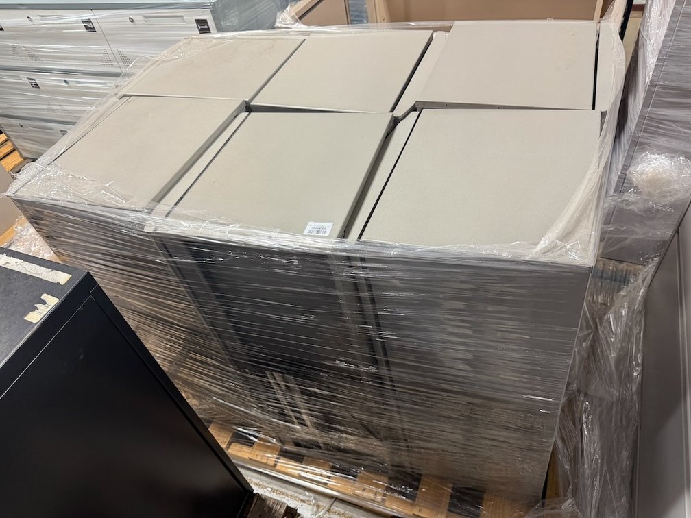 Pallet of 6 AllSteel Modular Upper Workstation Metal Overhead Cabinets W/ Lights