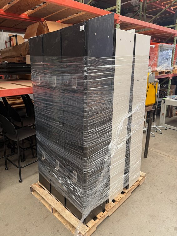 3 Bays of Columbia Electronic Lockers - 6 Lockers Per Bay