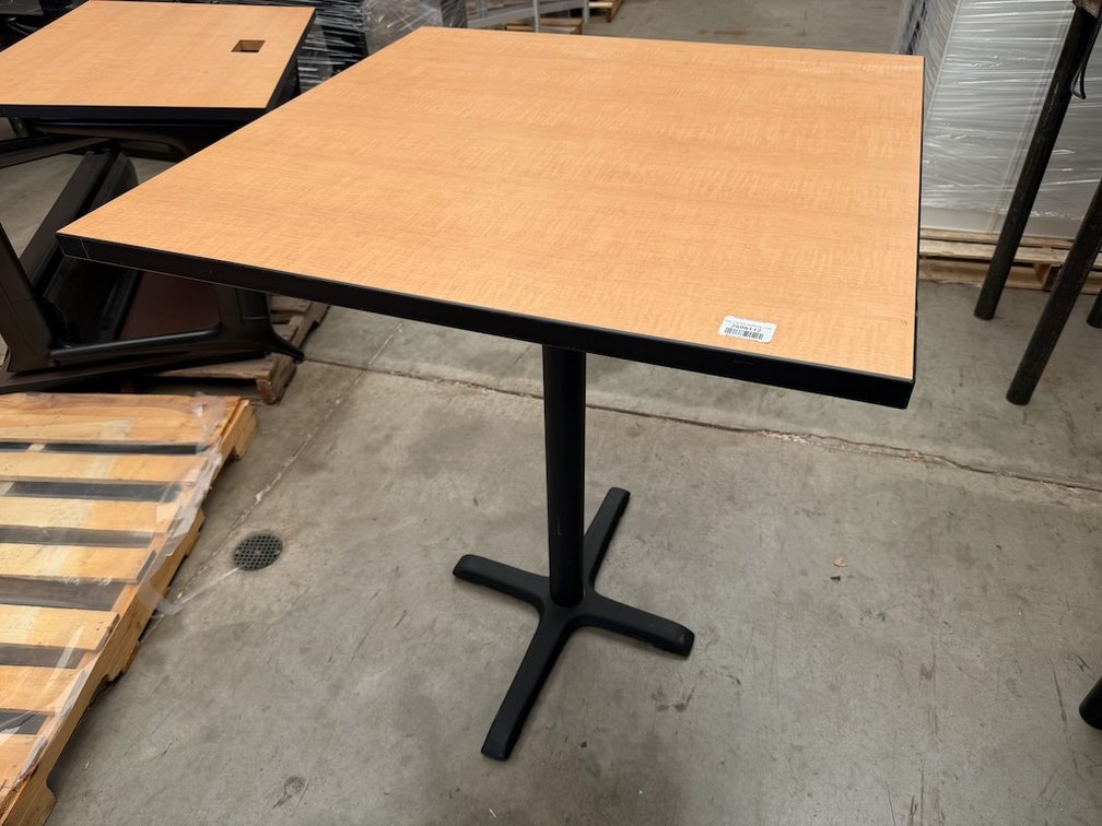 36" Square Bar Height Table W/ Metal Legs