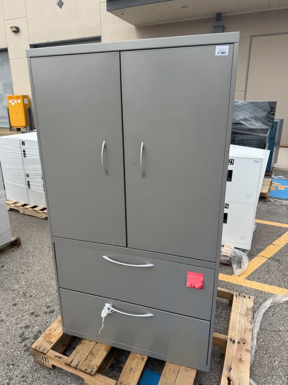 AllSteel 2 Door / 2 Drawer Metal Storage Cabinet