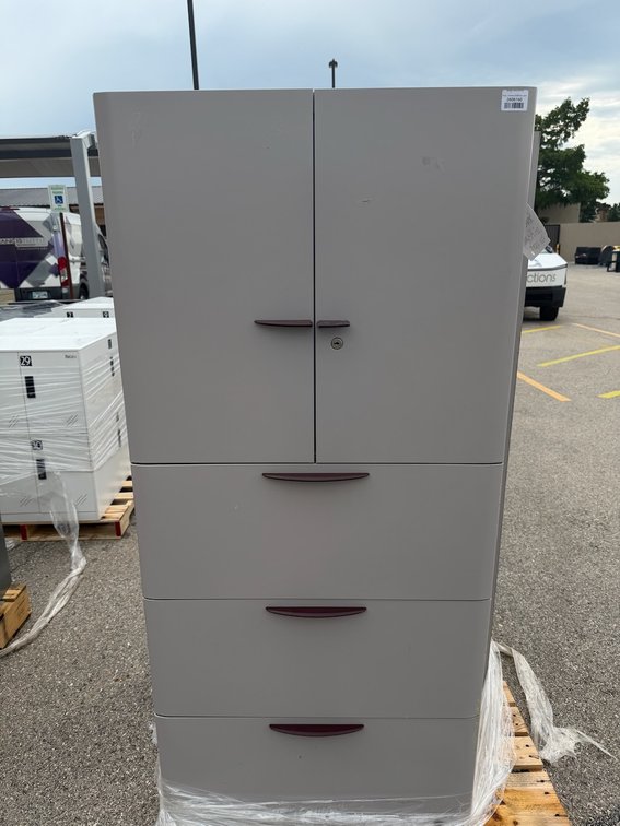 Steelcase 2 Door 3 Drawer Storage Cabinet