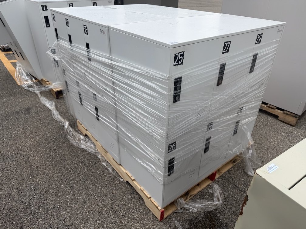 6 Bays of Combination Lockers - 6 Lockers Per Bay (x6)