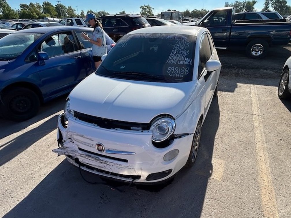 2013 Fiat 500- W/ Key & Runs But Does Not Move