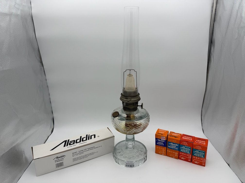Antique Alladin Hurricane Lamp