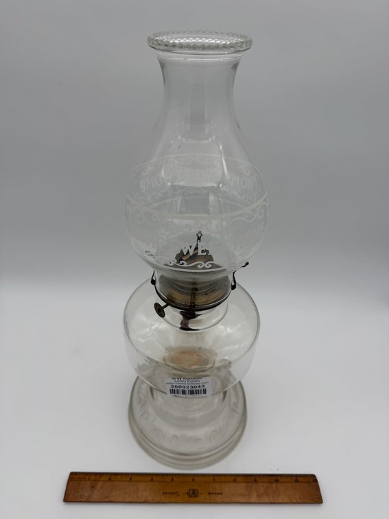 Vintage Hurricane Lamp - Made In USA