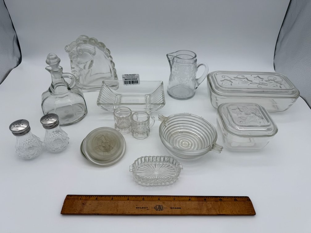 Lot of Miscellaneous Glass Serving Pieces