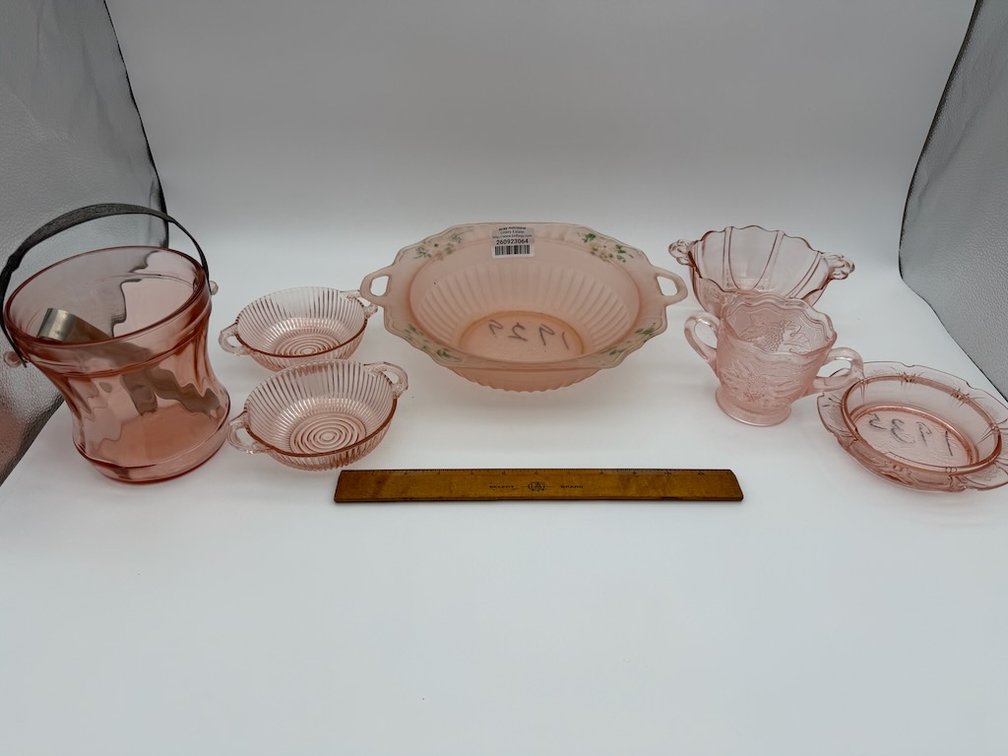 Lot of Pink Serving Pieces - 2 Are From Early 1900’s