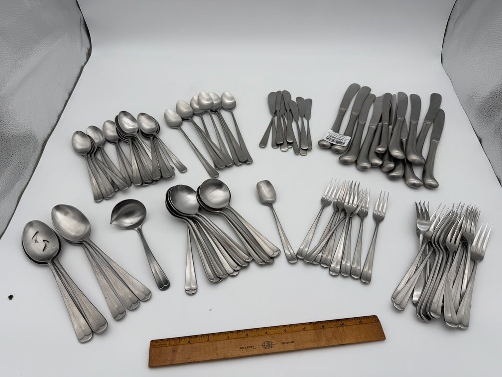 Large Lot of Stainless Tableware