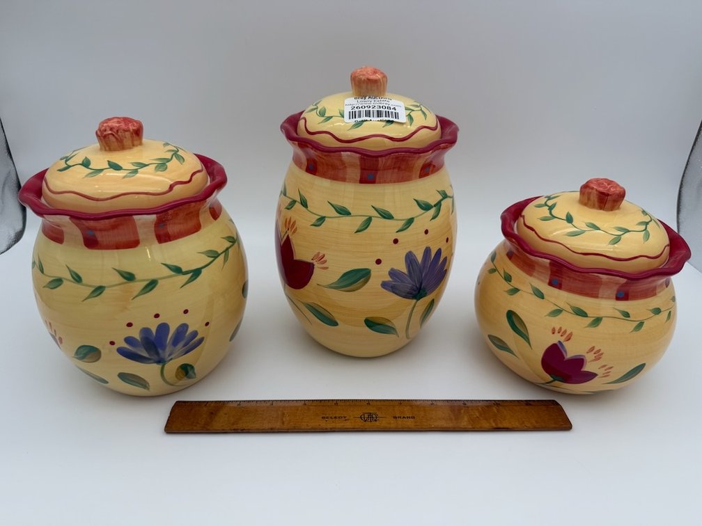 Pfaltzgraff Napoli Hand Painted Canister Set