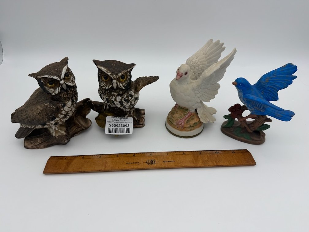 Lot of 4 Bird Figurines