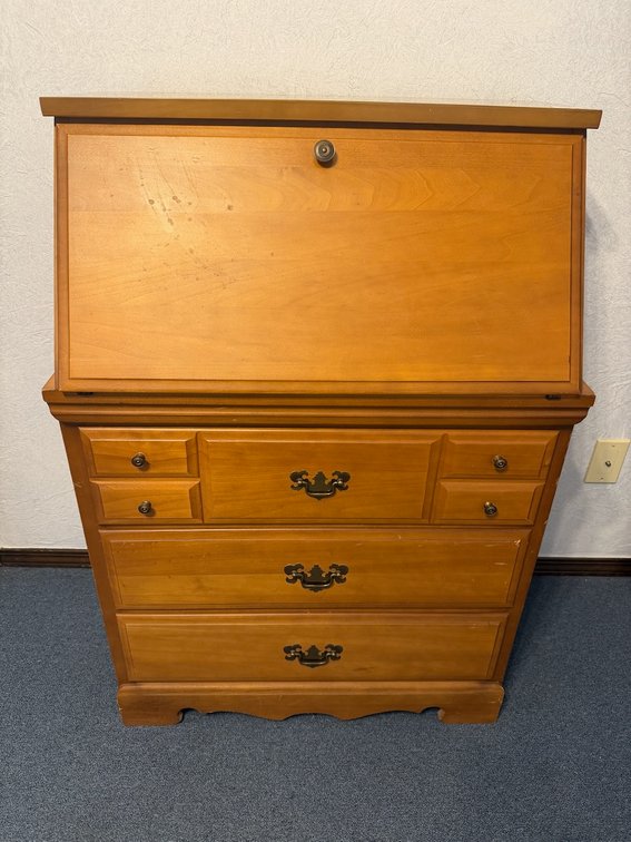 Vintage Secretary Desk Drop Front Bureau