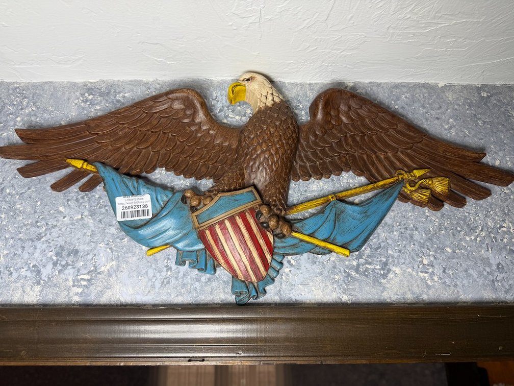 Patriotic American Eagle Wall Plaque