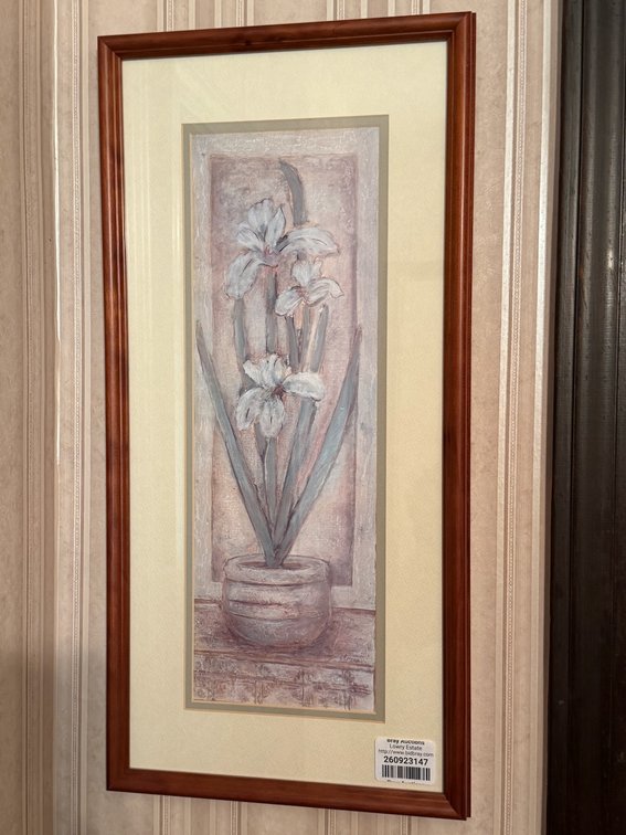 Set of 2 Floral Framed & Matted Wall Prints