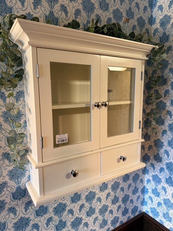 2 Dr/2 Drawer Hanging Medicine Cabinet W/ Beveled Glass