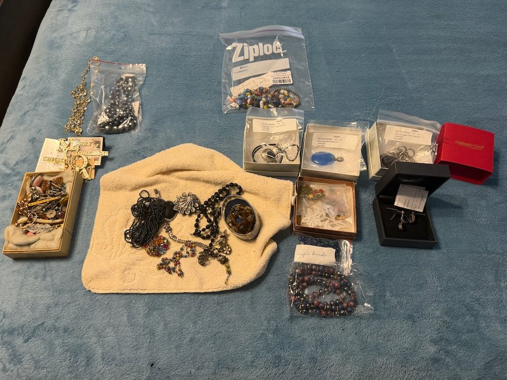 Lot of Costume Jewelry Including Lapis Beads
