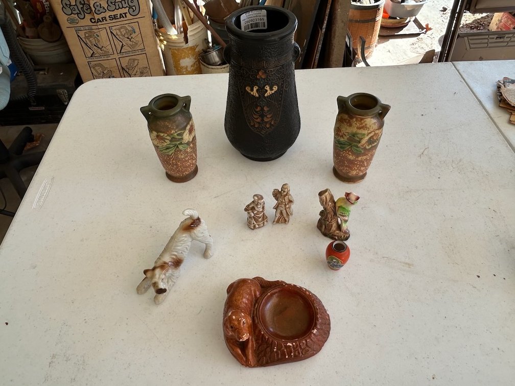 Lot of Vintage Figurines, Vases & Ashtray