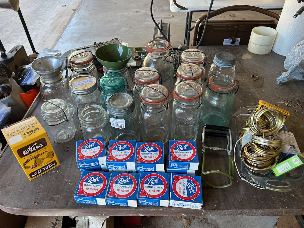 Large Lot of Canning Jars & Accessories