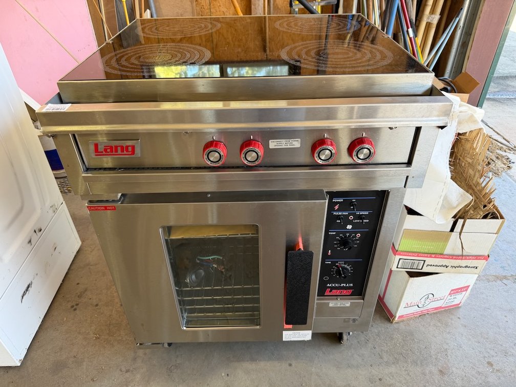 Lang Accu-Pluss Model RTI30A Commercial Electric  Convection W/ Conduction Stove Top