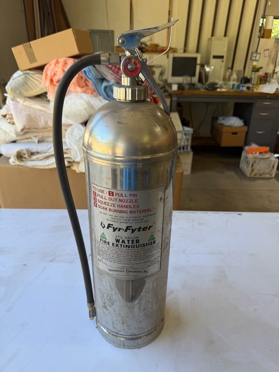 FYR-FYTER Vintage Stainless 2.5 Gallon Water Fire Extinguisher