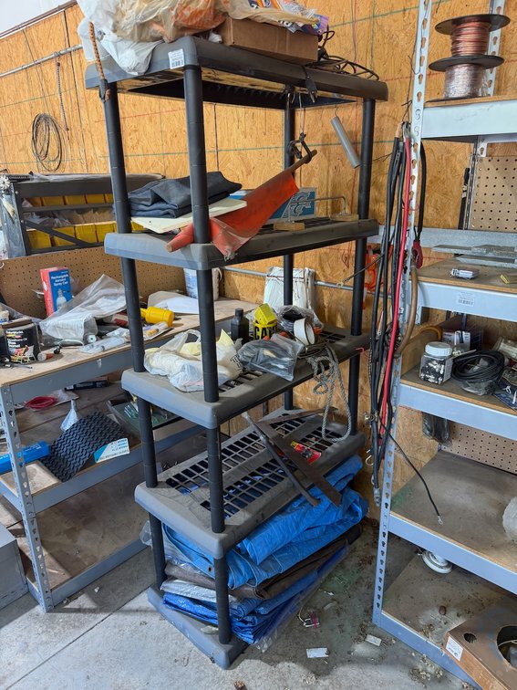 5-Tier Plastic Shelving Unit